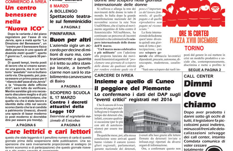 Varieventuali mercoledì 8 marzo, in edicola Varieventuali mercoledì 8 marzo, in edicola