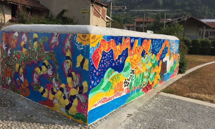 Un murale per la Costituzione a Bollengo Un murale per la Costituzione a Bollengo