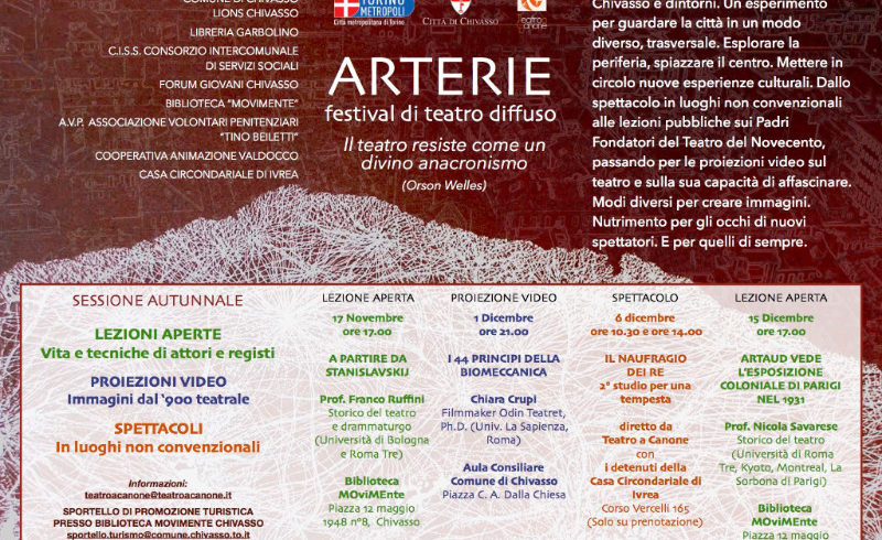 Approfondire il teatro con “Arterie” Approfondire il teatro con “Arterie”