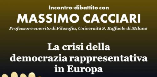 Massimo Cacciari al Forum Democratico parla di crisi della democrazia rappresentativa in Europa Massimo Cacciari al Forum Democratico parla di crisi della democrazia rappresentativa in Europa