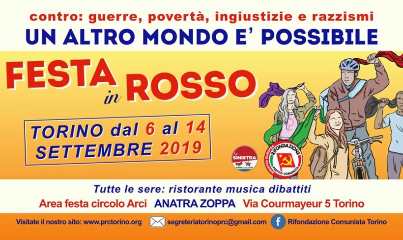 Un altro mondo è possibile. Festa in rosso Rifondazione Comunista Un altro mondo è possibile. Festa in rosso Rifondazione Comunista