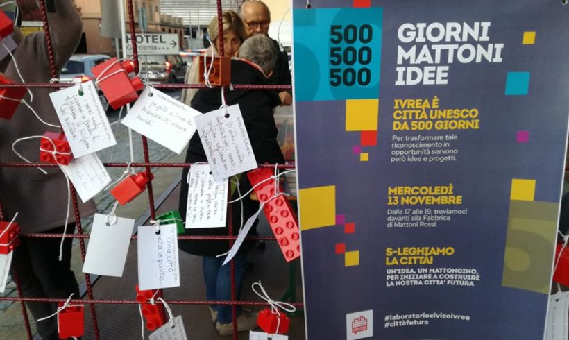 500 giorni, 500 mattoncini, 500 idee. Il Laboratorio Civico Ivrea si presenta 500 giorni, 500 mattoncini, 500 idee. Il Laboratorio Civico Ivrea si presenta