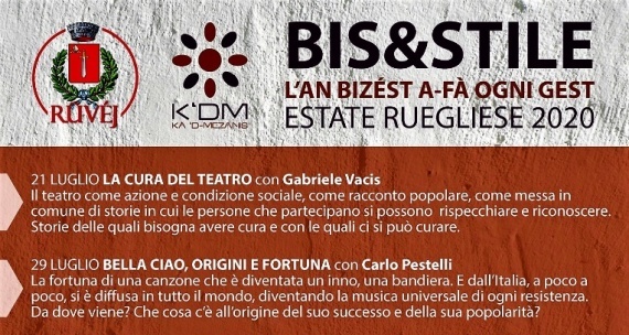 BIS&STILE – Incontri d’estate a Rueglio BIS&STILE – Incontri d’estate a Rueglio