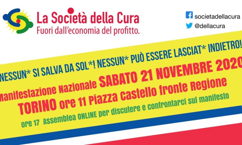 Manifesto per una società della cura Manifesto per una società della cura