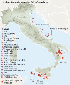 La cartina tratta dal giornale "L'Internazionale"