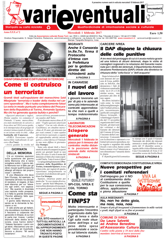 Prima pagina n. 2 2017