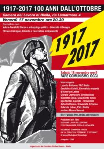 1917-2017. Convegno 17-18 novembre @ Camera del Lavoro di Biella