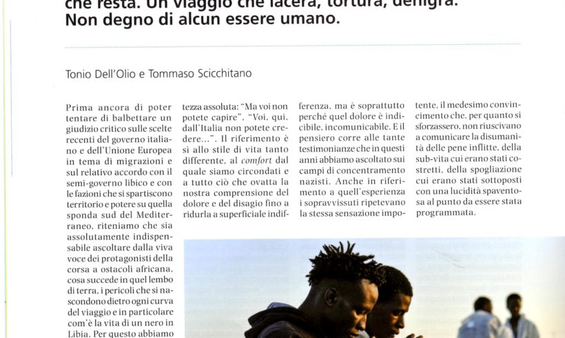 Un articolo di Mosaico di pace sui migranti in libia Un articolo di Mosaico di pace sui migranti in libia