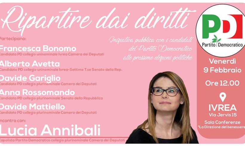 Iniziativa pubblica Candidati PD alle politiche Iniziativa pubblica Candidati PD alle politiche
