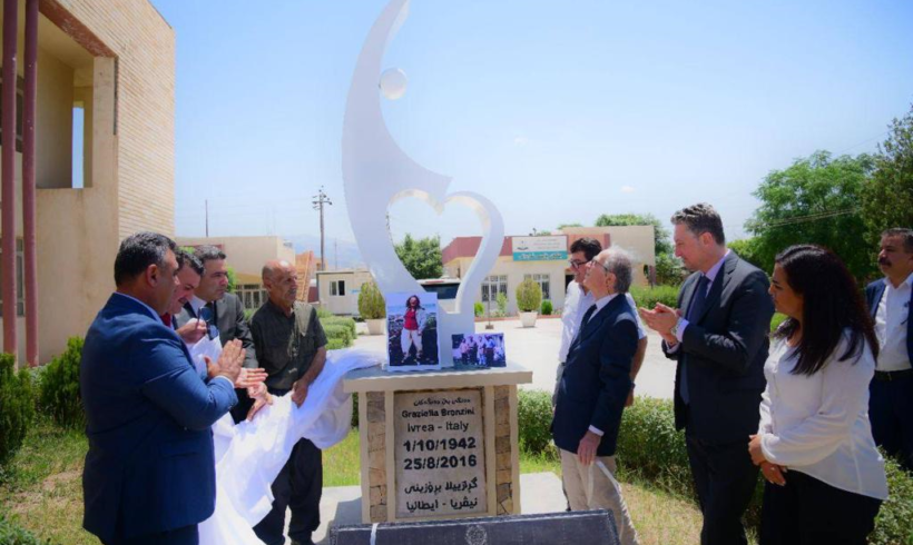Qaladiza. Un monumento a dedicato a Graziella Bronzini Qaladiza. Un monumento a dedicato a Graziella Bronzini