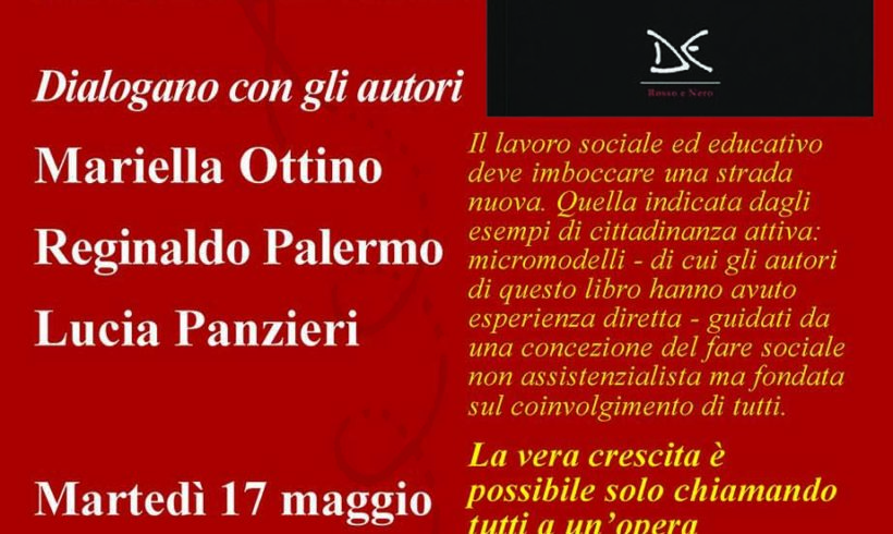 Martedì 17 maggio, allo ZAC! di Ivrea, Luongo, Morniroli e Rossi-Doria per presentare “Rammendare” Martedì 17 maggio, allo ZAC! di Ivrea, Luongo, Morniroli e Rossi-Doria per presentare “Rammendare”