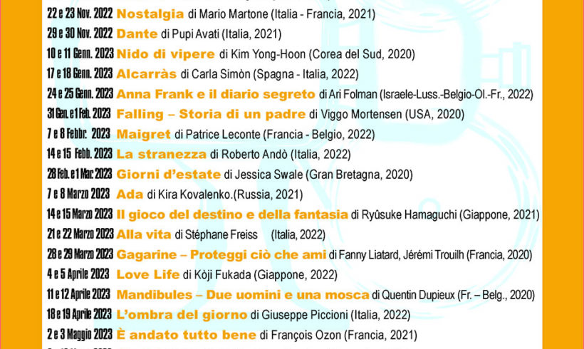 Al via il 6 e 7 settembre le iscrizioni al Cineclub Ivrea Al via il 6 e 7 settembre le iscrizioni al Cineclub Ivrea