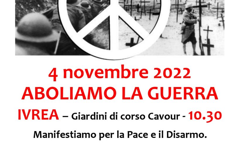 Un 4 novembre per la Pace e il disarmo Un 4 novembre per la Pace e il disarmo