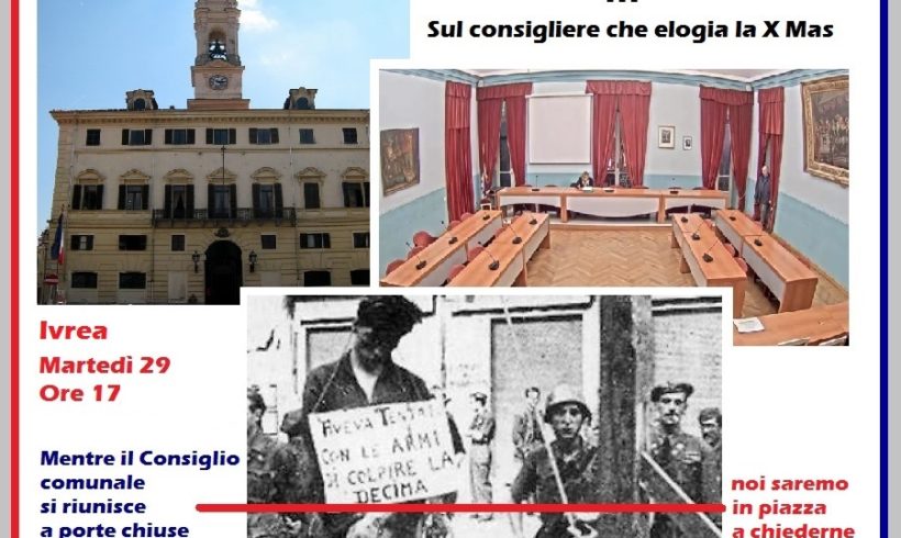 L’Anpi in piazza chiede le dimissioni del consigliere inneggiante la X Mas L’Anpi in piazza chiede le dimissioni del consigliere inneggiante la X Mas