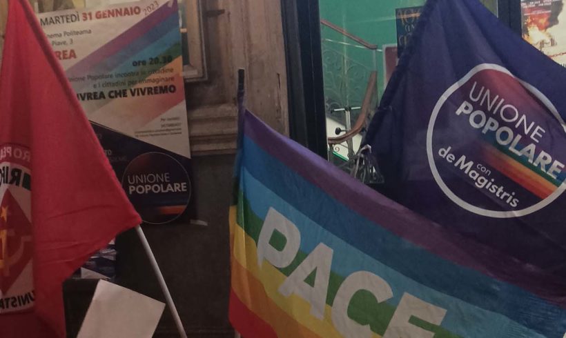 La prima assemblea pubblica sulle elezioni comunali di Ivrea è di Unione Popolare La prima assemblea pubblica sulle elezioni comunali di Ivrea è di Unione Popolare