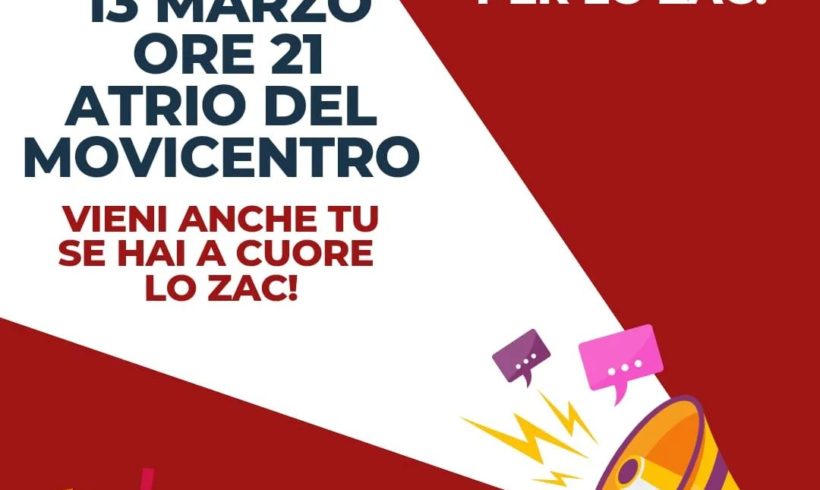 Nuovo attacco della giunta Sertoli allo Zac! Nuovo attacco della giunta Sertoli allo Zac!