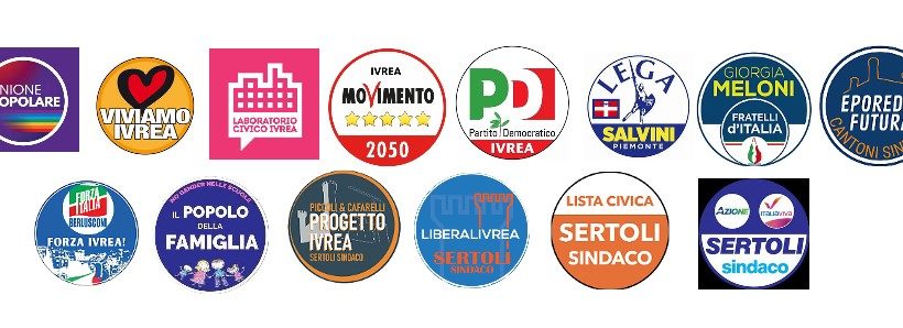 Quattordici liste e cinque candidati sindaco: a Ivrea vittoria dei “democratici-progressisti” al primo turno o ballottaggio con le destre? Quattordici liste e cinque candidati sindaco: a Ivrea vittoria dei “democratici-progressisti” al primo turno o ballottaggio con le destre?