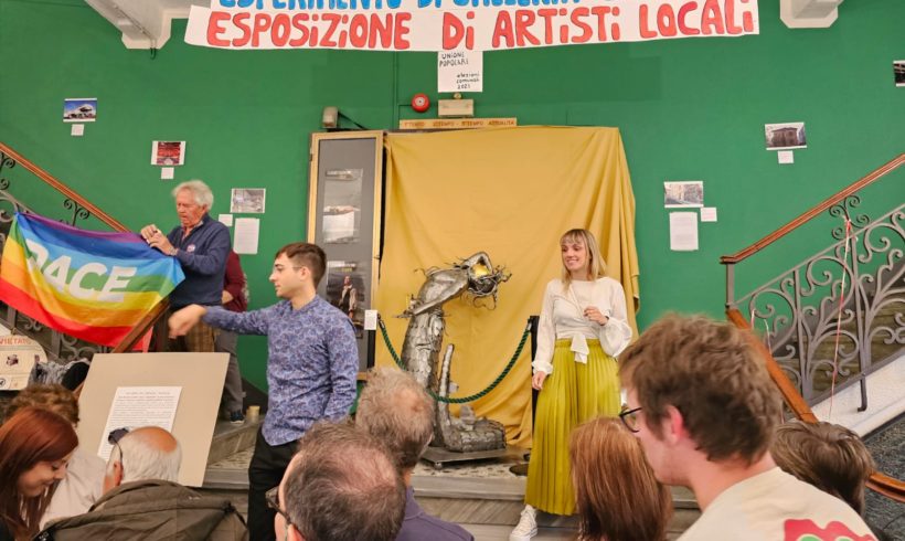 Inaugurata la mostra d’arte civica al cinema Politeama proposta da Unione Popolare