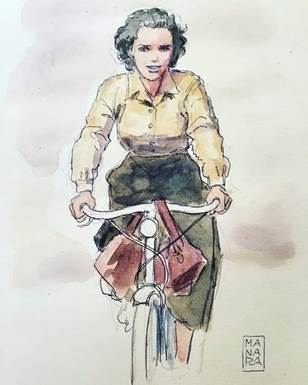 L’ufficiale in bicicletta