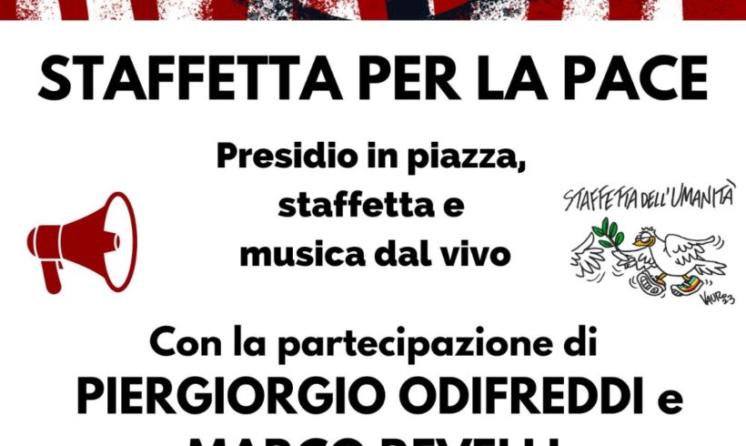 Domenica 7 maggio ad Ivrea la staffetta per la pace Domenica 7 maggio ad Ivrea la staffetta per la pace