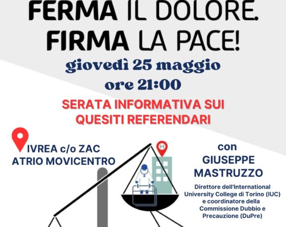 Ferma il dolore, firma la pace