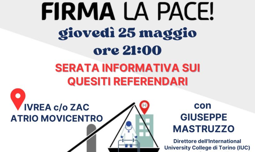 Ferma il dolore, firma la pace Ferma il dolore, firma la pace