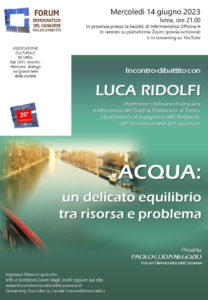 Acqua: risorsa e problema @ Polo Universitario Officina H