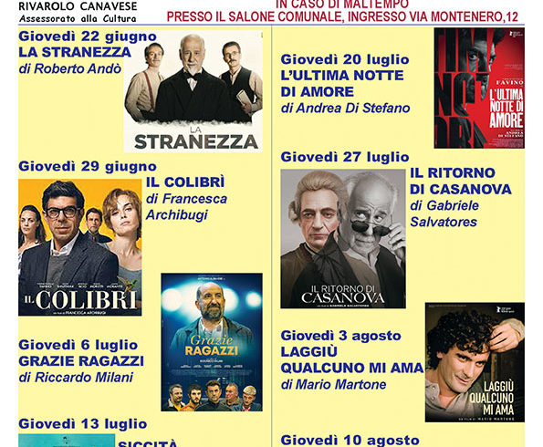 A Rivarolo con l’estate ritorna il Cinema al Castello