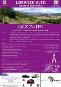 Incontri tra natura, letteratura ed enogastronomia @ Loranzè alto