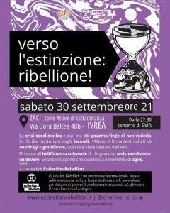 Extintion rebellion + Sisifo @ Zac!
