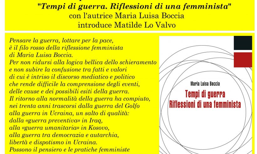 Uno sguardo femminista sulla guerra Uno sguardo femminista sulla guerra