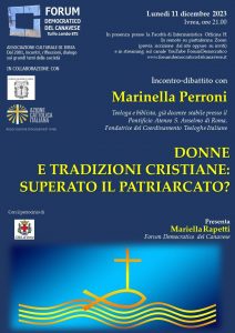 Donne e tradizioni cristiane, superato il patriarcato? @ Polo Universitario Officina H